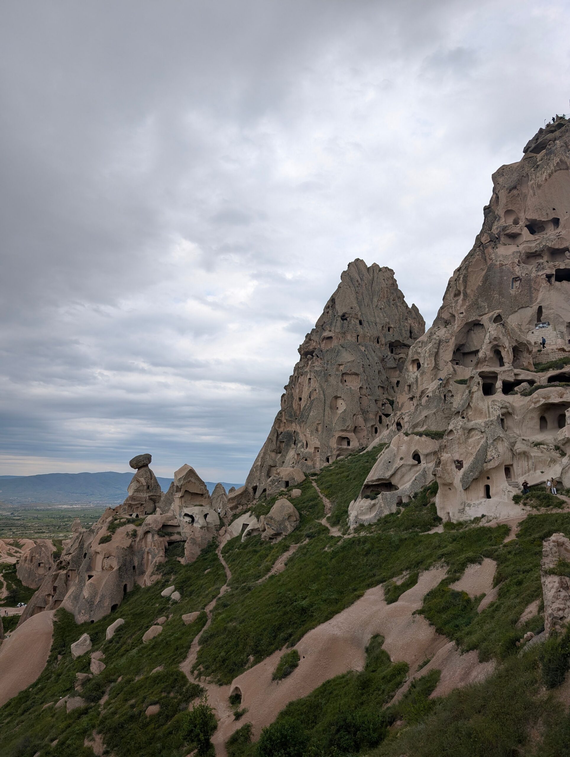 Skalné útvary a krajina Göreme v Kapadócii